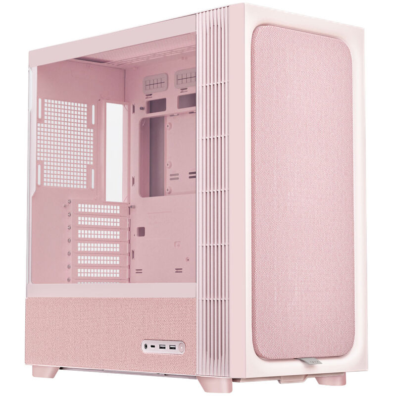 TRYX FLOVA F50 kabinett midtårn ATX herdet glass hvit - TRYX
