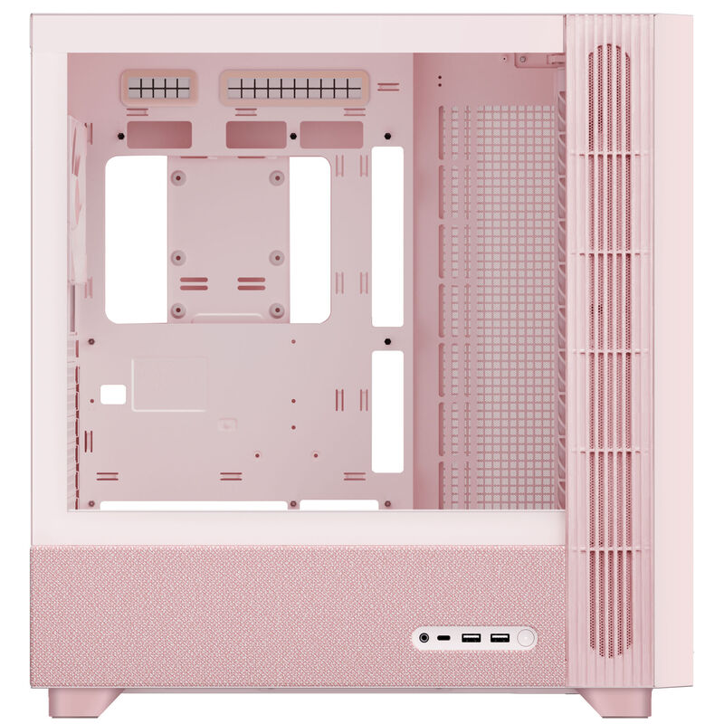 TRYX FLOVA F50 kabinett midtårn ATX herdet glass hvit - TRYX