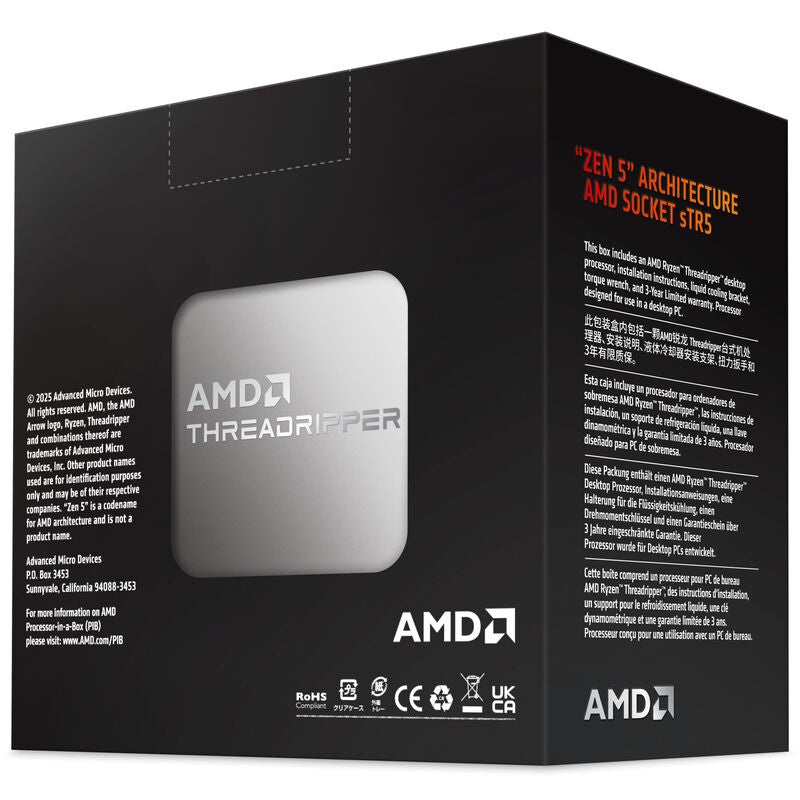 AMD Ryzen Threadripper 9970X prosessor sTR5 32 kjerner 350 W - AMD
