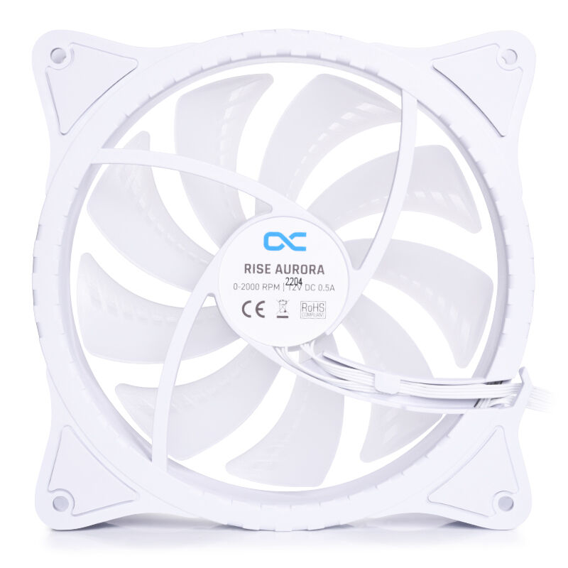 Alphacool Rise Aurora PWM vifte 120 mm ARGB svart - Alphacool