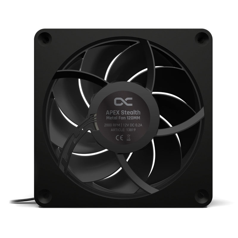 Alphacool Apex Stealth Metall Power vifte 120 mm 3000 RPM - Alphacool