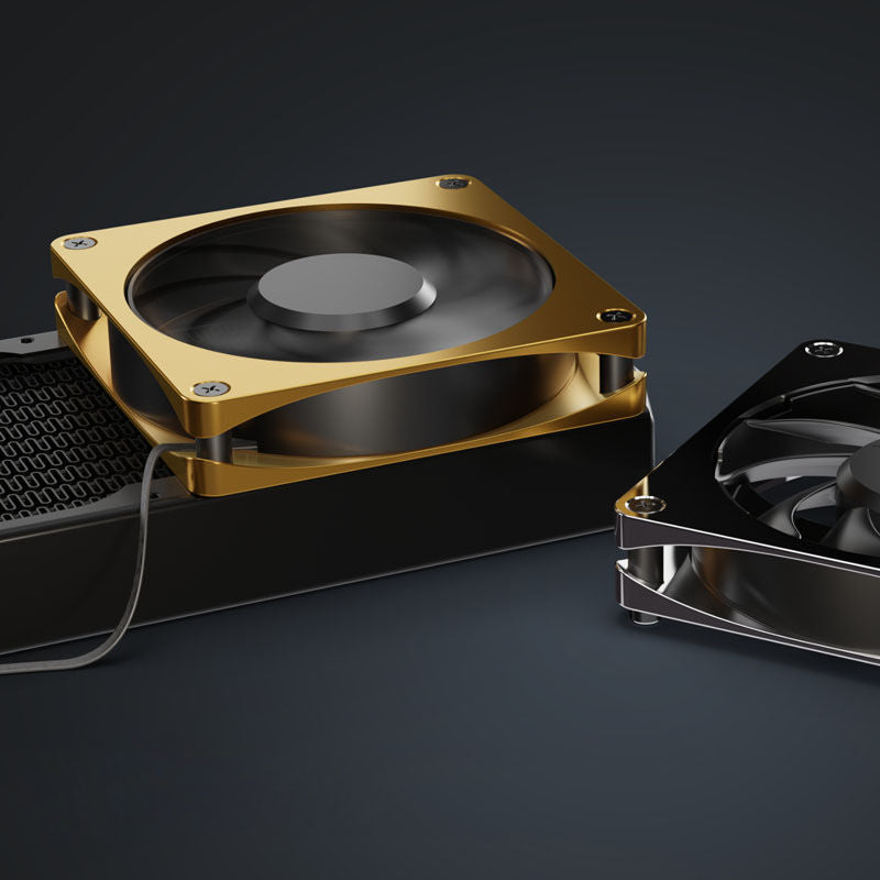 Alphacool Apex Stealth Metall Power vifte 120 mm 3000 RPM - Alphacool