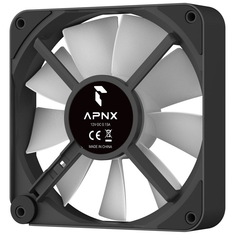 APNX FP2-120 PWM vifte 120 mm ARGB svart 1800 RPM - APNX