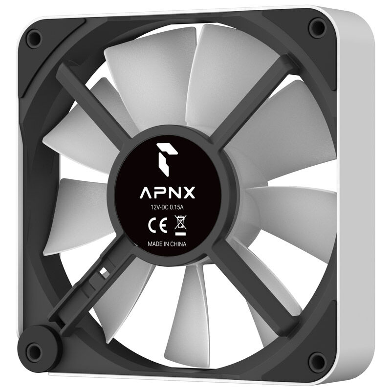 APNX FP2-120 PWM vifte 120 mm ARGB svart 1800 RPM - APNX