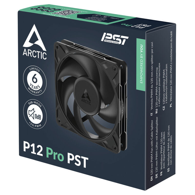 Arctic P12 Pro PST PWM vifte 120 mm 3000 RPM svart - Arctic