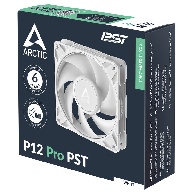 Arctic P12 Pro PST PWM vifte 120 mm 3000 RPM svart - Arctic