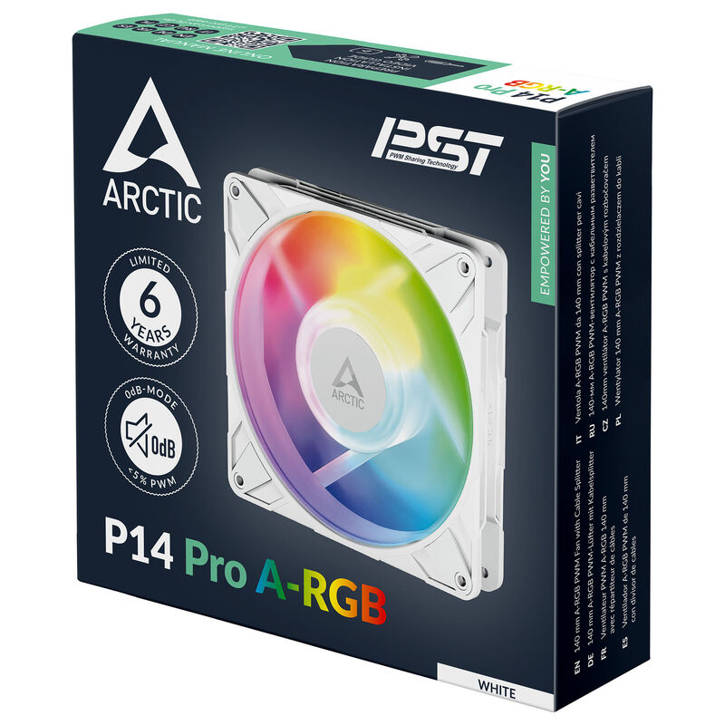 Arctic P14 Pro A-RGB PWM vifte 140 mm svart ARGB - Arctic