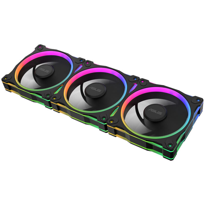 ASUS Prime MR120 ARGB vifte 3-pakk PWM Aura Sync 120 mm svart - ASUS