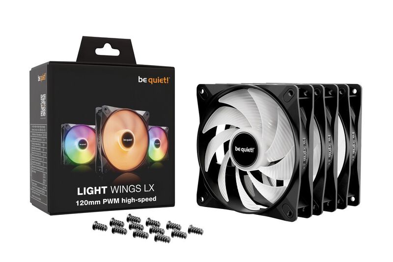 be quiet! Light Wings LX ARGB PWM vifte 120 mm 3-pack - be quiet!