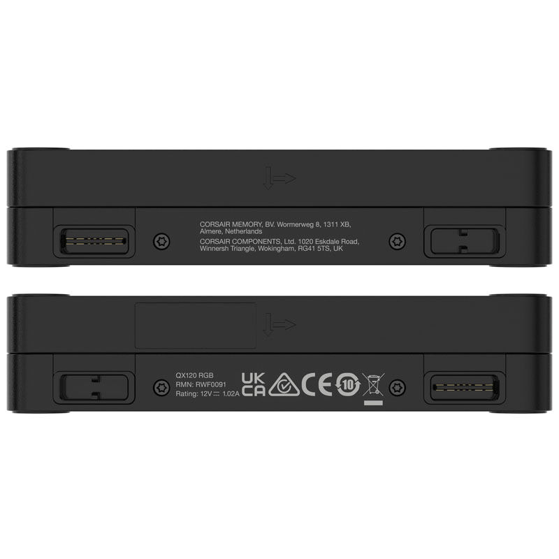 Corsair iCUE LINK QX120 RGB vifte 3-pakning m/kontroller - Corsair