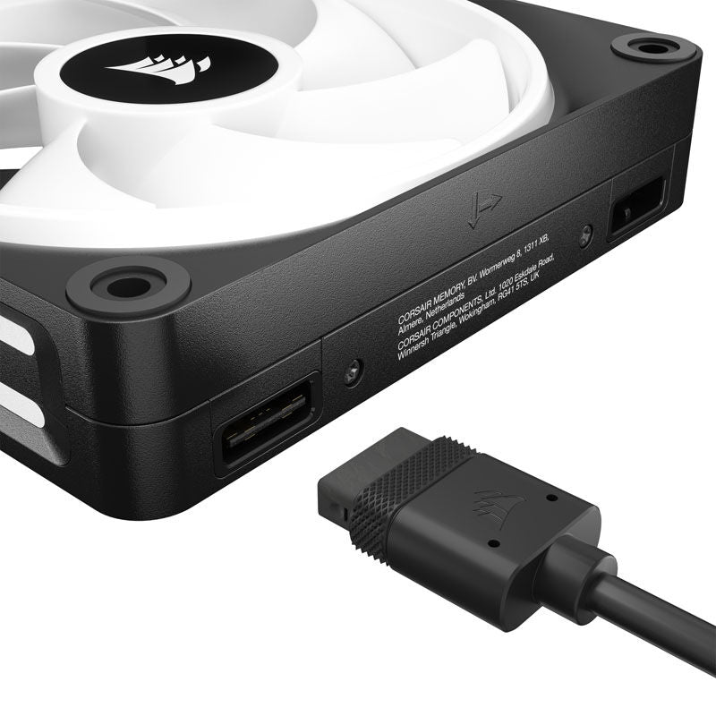 Corsair iCUE LINK QX120 RGB vifte 3-pakning m/kontroller - Corsair