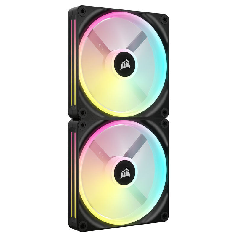 Corsair iCUE LINK QX140 RGB vifte 140 mm PWM 2-pakning svart - Corsair