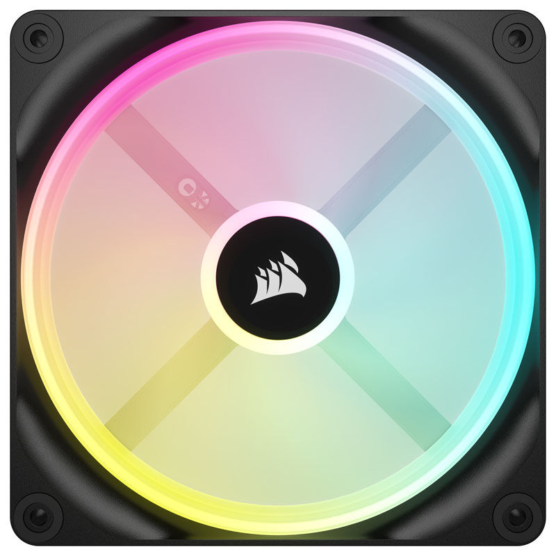 Corsair iCUE LINK QX140 RGB vifte 140 mm PWM 2-pakning svart - Corsair