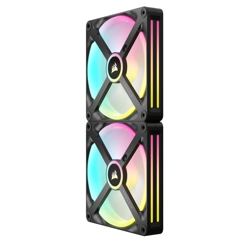 Corsair iCUE LINK QX140 RGB vifte 140 mm PWM 2-pakning svart - Corsair