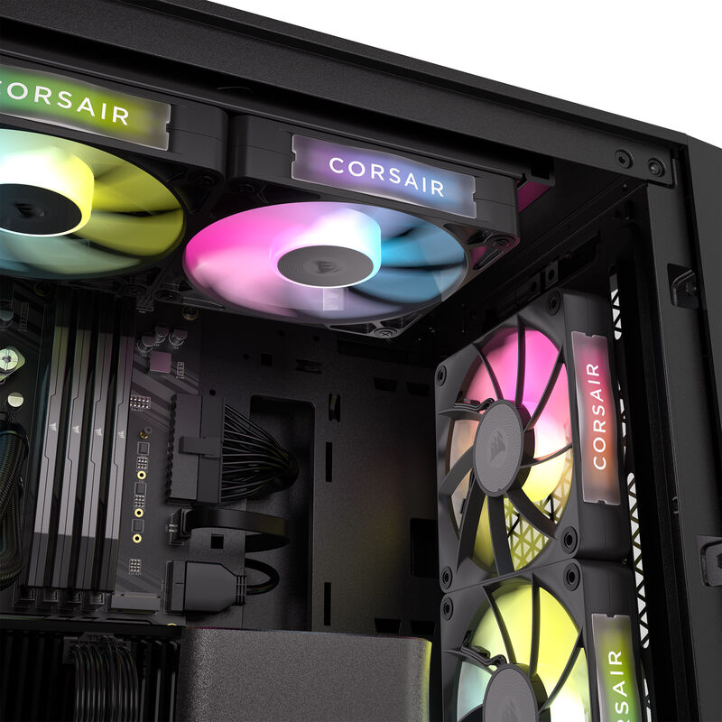 Corsair iCUE LINK RX120 RGB PWM vifte 120 mm svart - Corsair