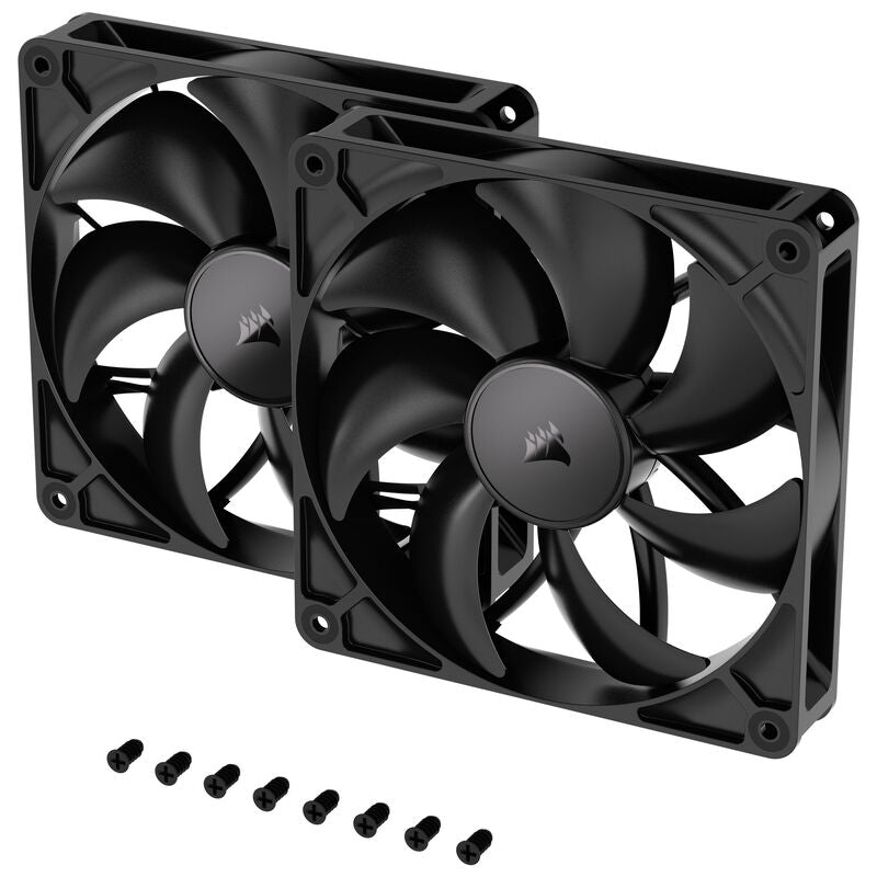 Corsair RS140 PWM vifte 140 mm svart 2-pakk - Corsair
