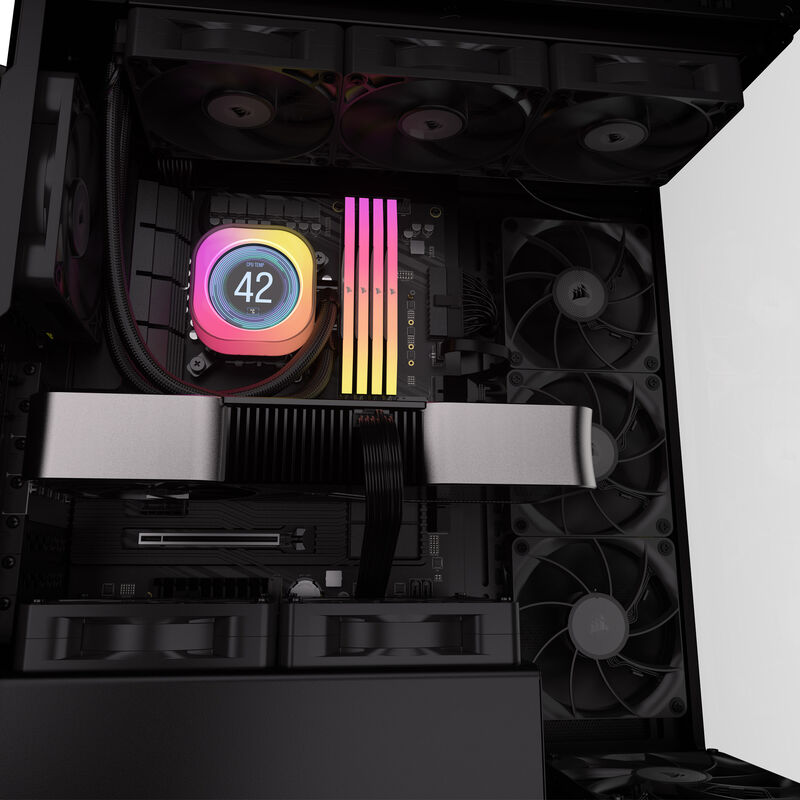 Corsair iCUE LINK RX120 MAX PWM vifte 120 mm 30 mm svart - Corsair