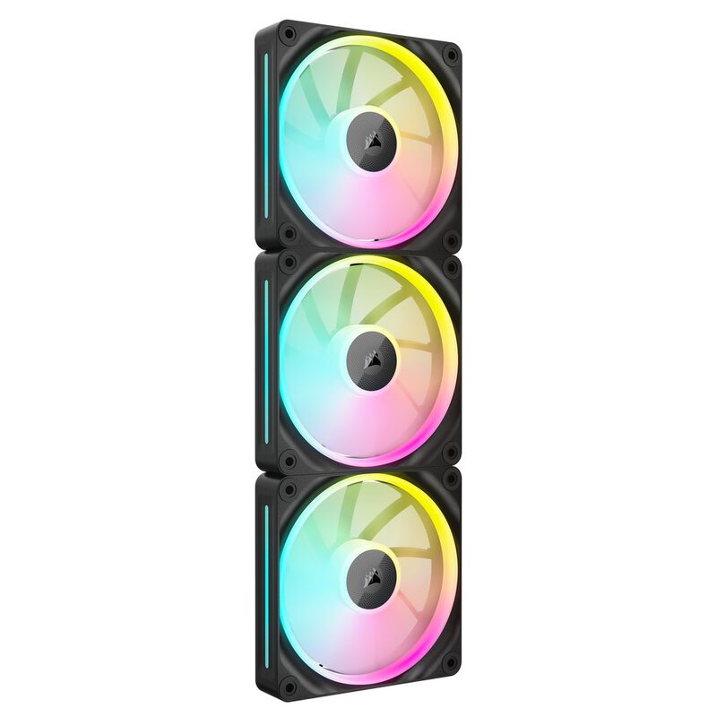 Corsair iCUE Link LX120 RGB PWM vifte 3-pack 120 mm svart - Corsair