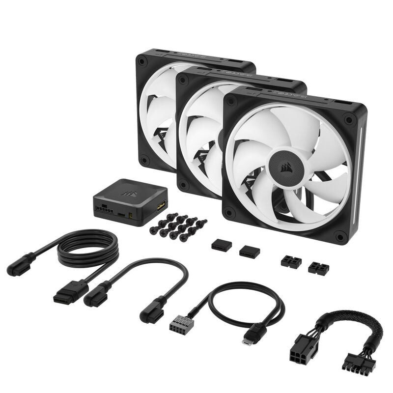 Corsair iCUE Link LX120 RGB PWM vifte 3-pack 120 mm svart - Corsair
