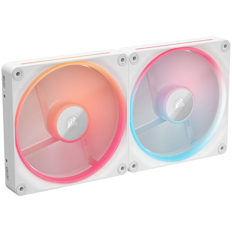 Corsair iCUE Link LX140-R RGB PWM vifte 2-pack 140 mm hvit - Corsair