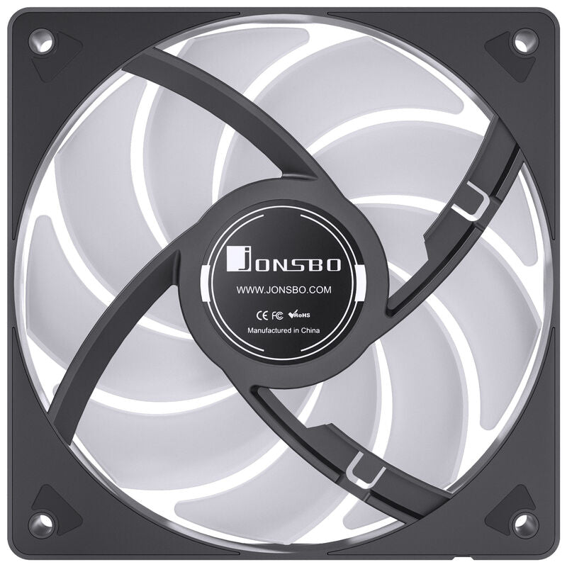 Jonsbo SL-120 PWM vifte ARGB 120 mm hvit - Jonsbo