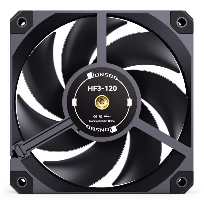 Jonsbo HF3-120 PWM vifte 120 mm 2800 RPM svart - Jonsbo
