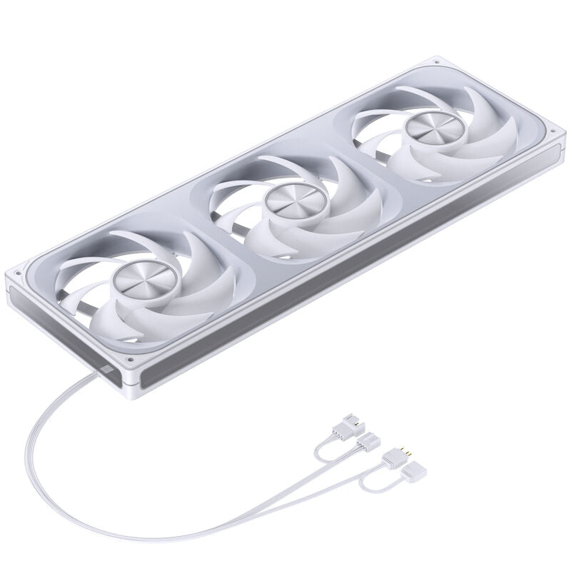 Jonsbo ZA-420W PWM vifte 3x 140 mm ARGB hvit - Jonsbo