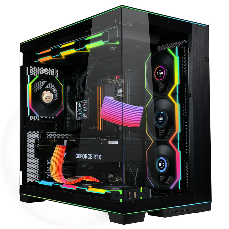 Lian Li UNI FAN SL Wireless LCD vifte 120 mm ARGB PWM hvit - Lian Li
