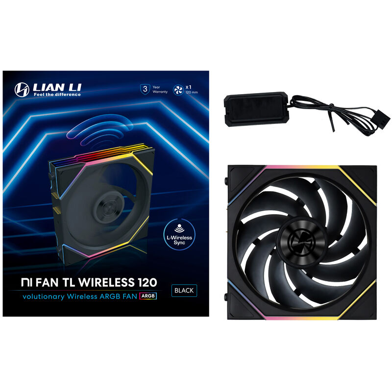 Lian Li UNI FAN TL Wireless ARGB PWM vifte Reverse Blade - Lian Li