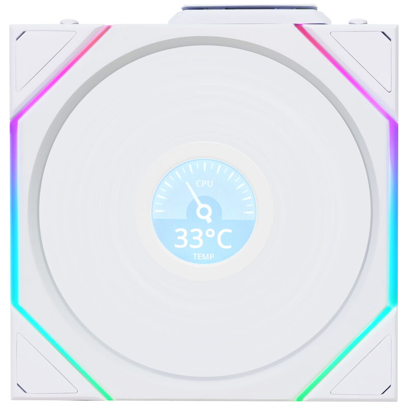 Lian Li UNI FAN TL Wireless LCD vifte 3-pack 120 mm ARGB - Lian Li