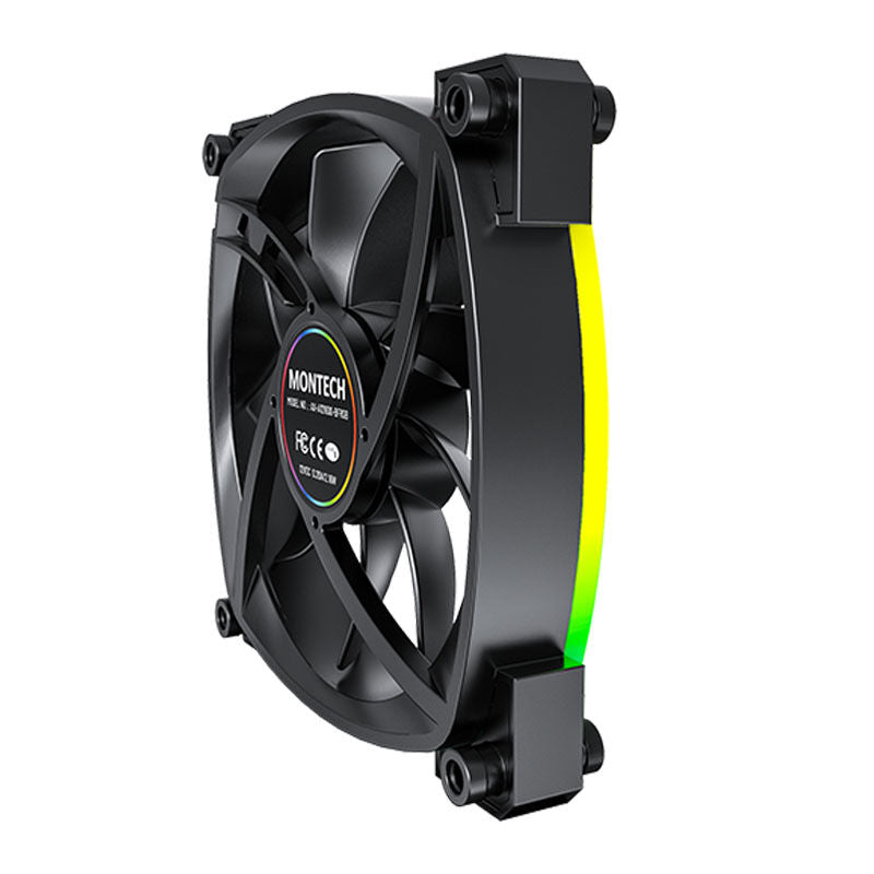 Montech AX120 PWM ARGB vifte 120 mm svart 1600 RPM - Montech