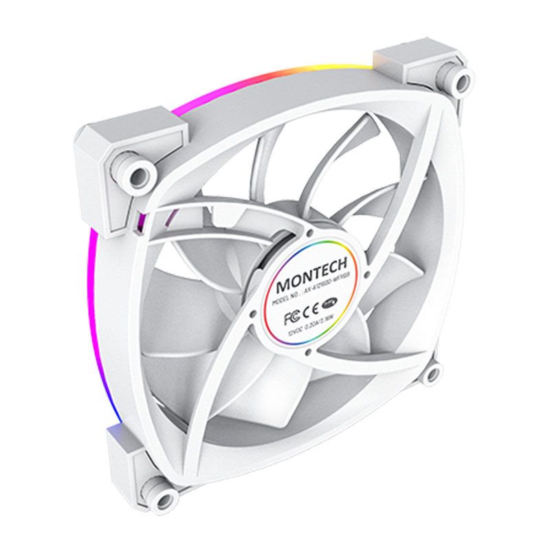 Montech AX120 PWM ARGB vifte 120 mm svart 1600 RPM - Montech