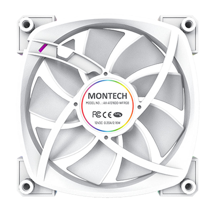 Montech AX120 PWM ARGB vifte 120 mm svart 1600 RPM - Montech