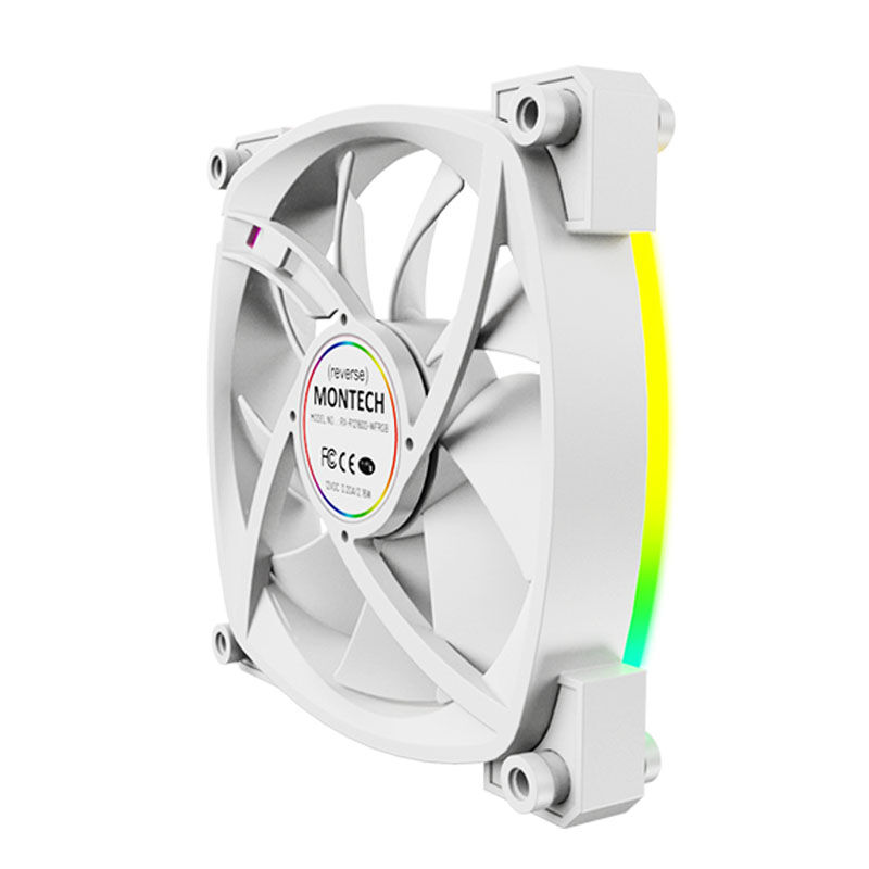 Montech RX120 PWM ARGB Reverse vifte 120 mm svart - Montech