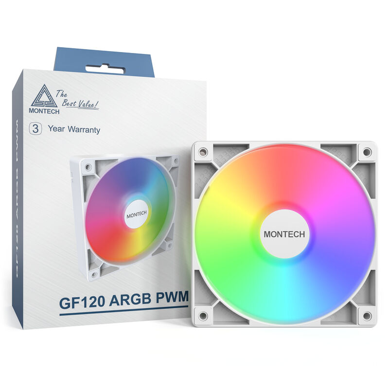 Montech GF120 PWM ARGB vifte 120 mm svart - Montech