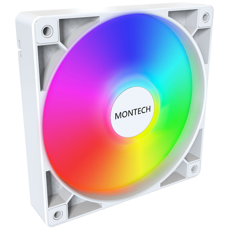 Montech GF120 PWM ARGB vifte 3-pakk 120 mm svart - Montech