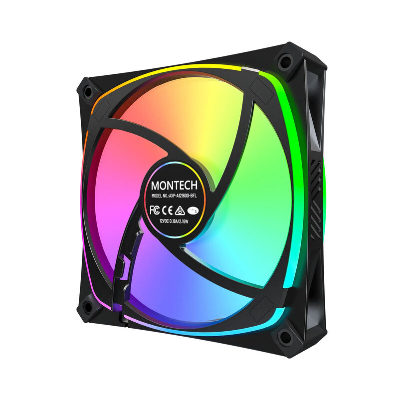 Montech AX120 PRO PWM vifte 120 mm ARGB hvit - Montech