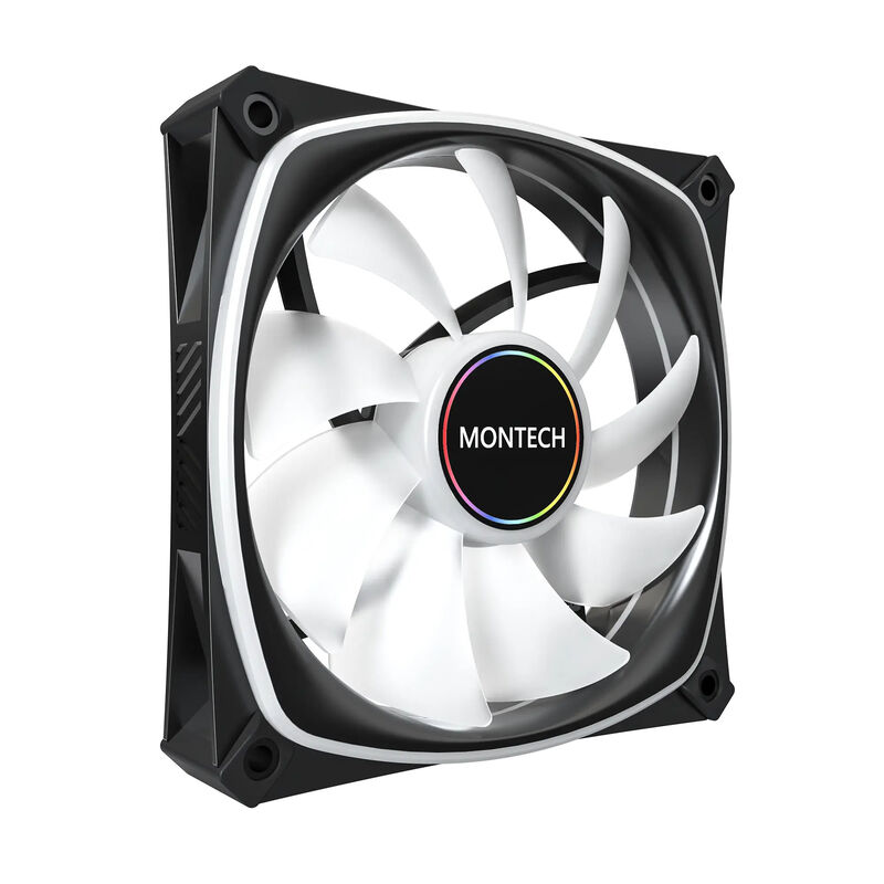 Montech AX120 PRO PWM vifte 120 mm ARGB hvit - Montech