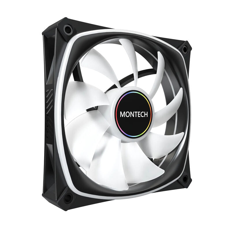 Montech AX120 PRO PWM ARGB vifte 3-pakk 120 mm svart - Montech