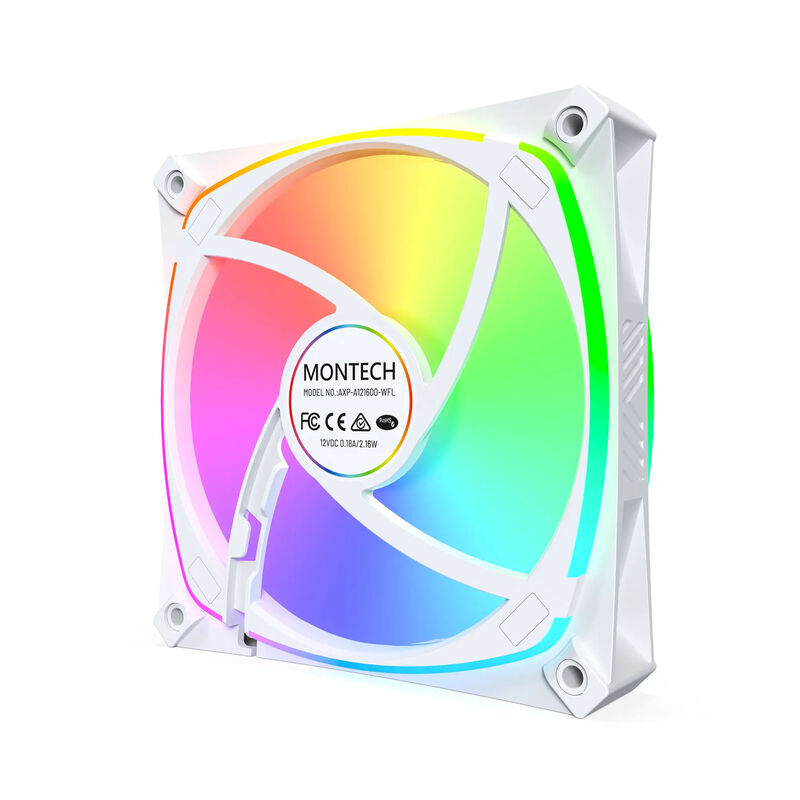 Montech AX120 PRO PWM ARGB vifte 3-pakk 120 mm svart - Montech