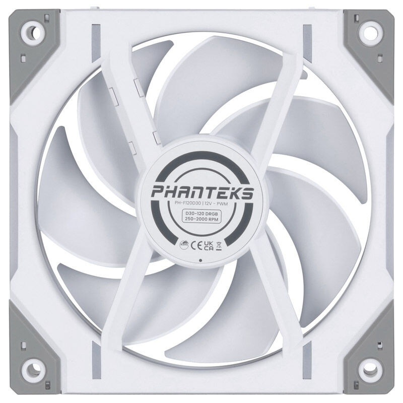 PHANTEKS D30 PWM D-RGB vifte 3-pack 120 mm svart - PHANTEKS