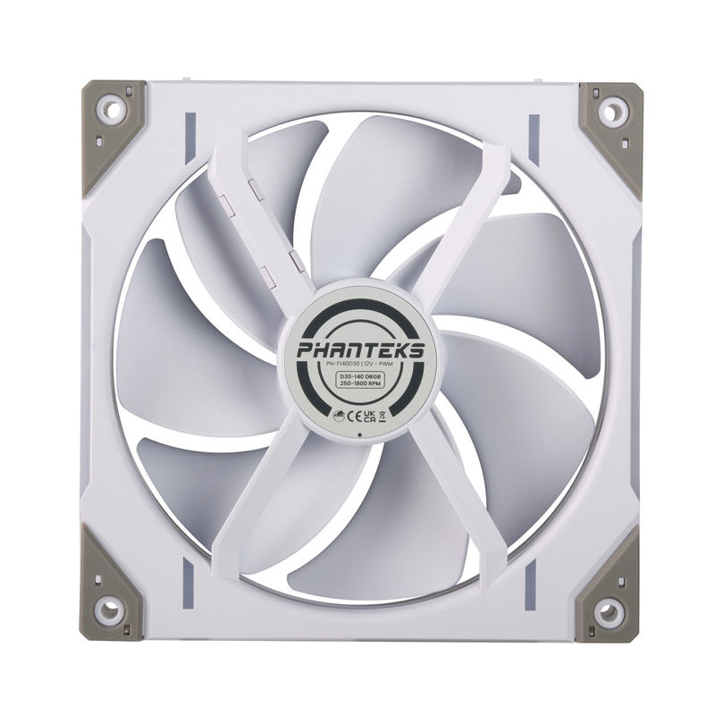 PHANTEKS D30 Regular Airflow D-RGB vifte 140 mm PWM svart - PHANTEKS