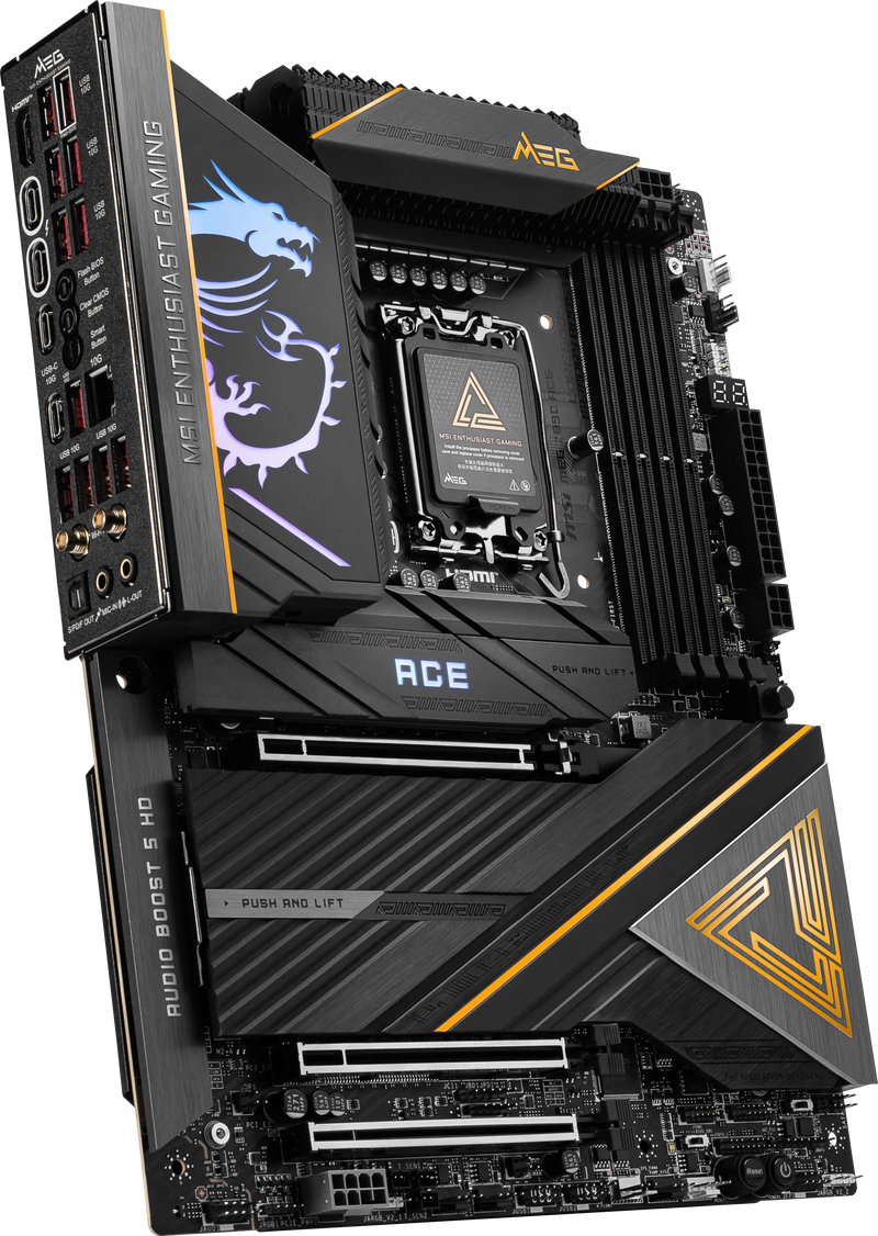 MSI MEG Z890 ACE hovedkort ATX DDR5 LGA 1851 Wi-Fi 7 - MSI