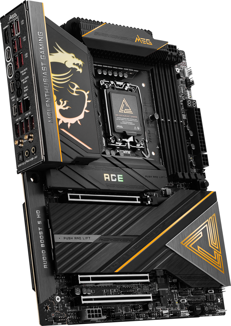 MSI MEG Z890 ACE hovedkort ATX DDR5 LGA 1851 Wi-Fi 7 - MSI