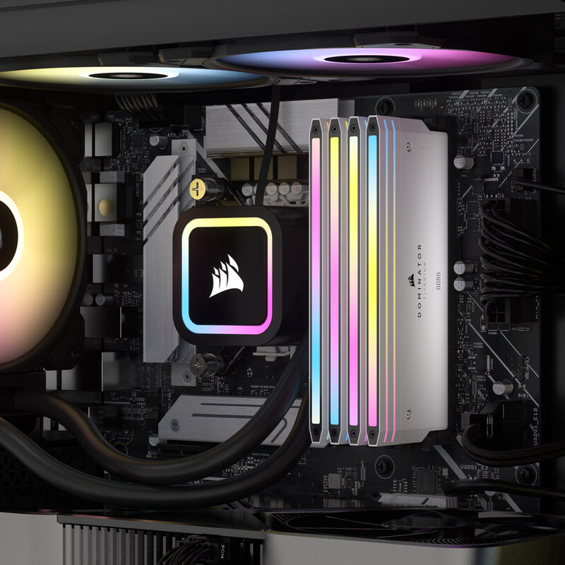 Corsair Dominator Titanium DDR5-6000 CL30 RAM 32 GB RGB hvit - Corsair