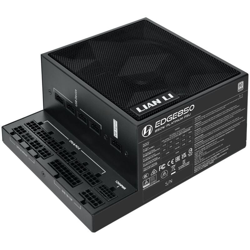 Lian Li EDGE EG0850 strømforsyning 850 W ATX 3.1 80 PLUS Platinum - Lian Li