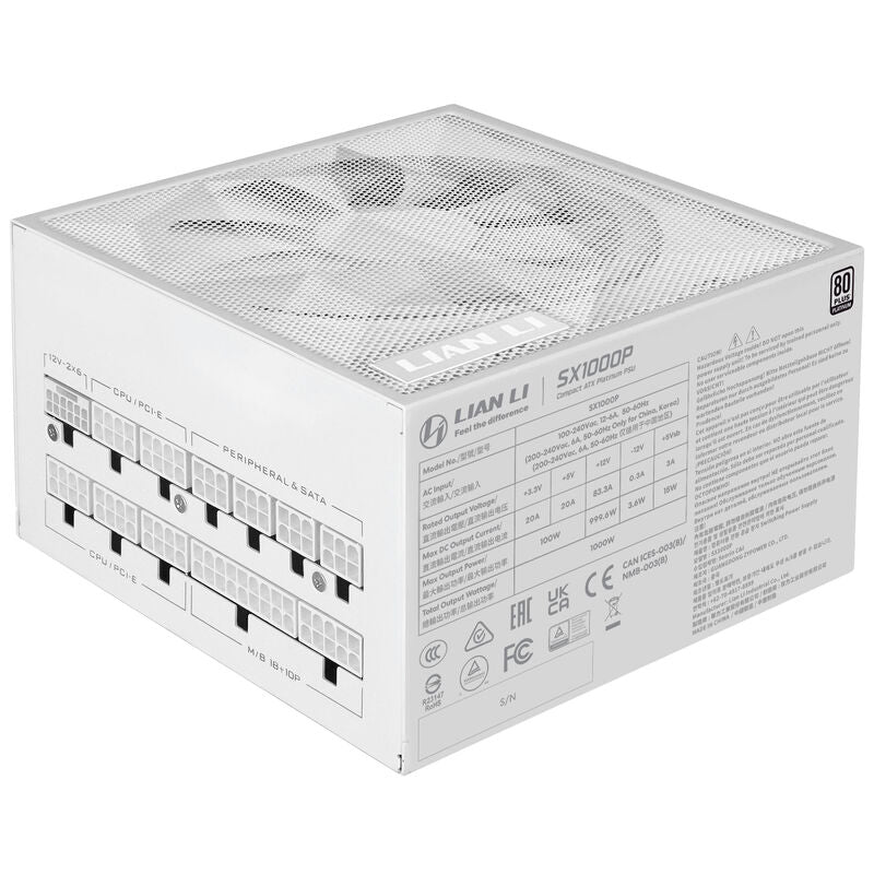 Lian Li SX Series strømforsyning 1000 W 80 PLUS Platinum ATX 3.1 - Lian Li