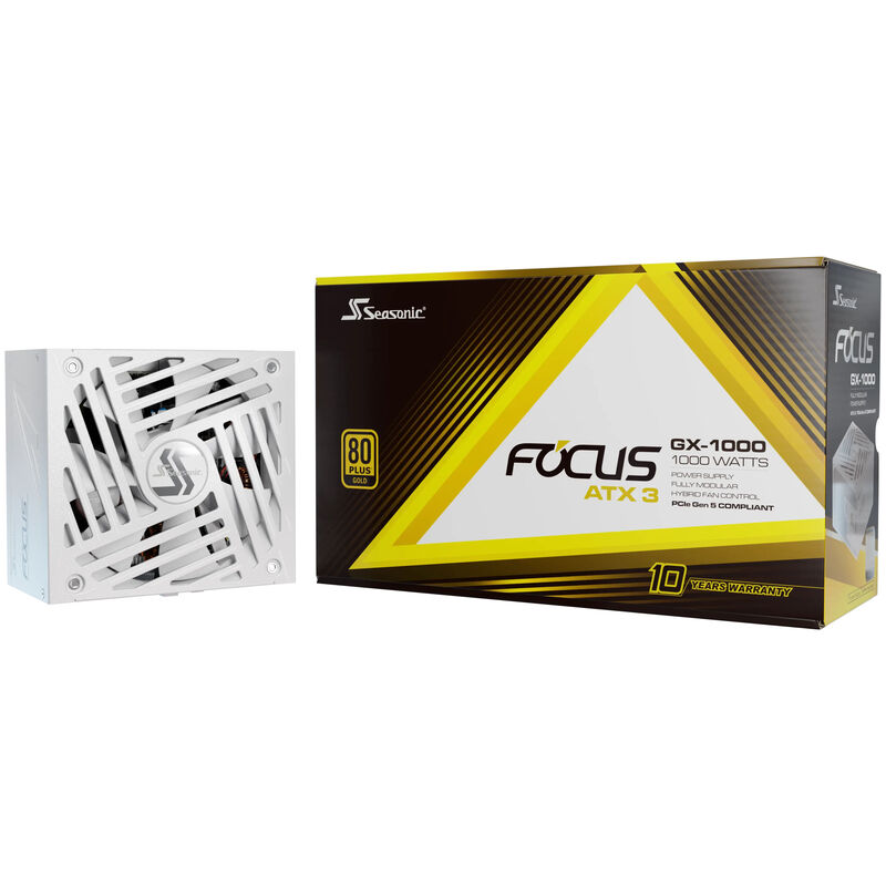 Seasonic Focus GX strømforsyning 1000 W 80 PLUS Gold ATX 3.1 - Seasonic