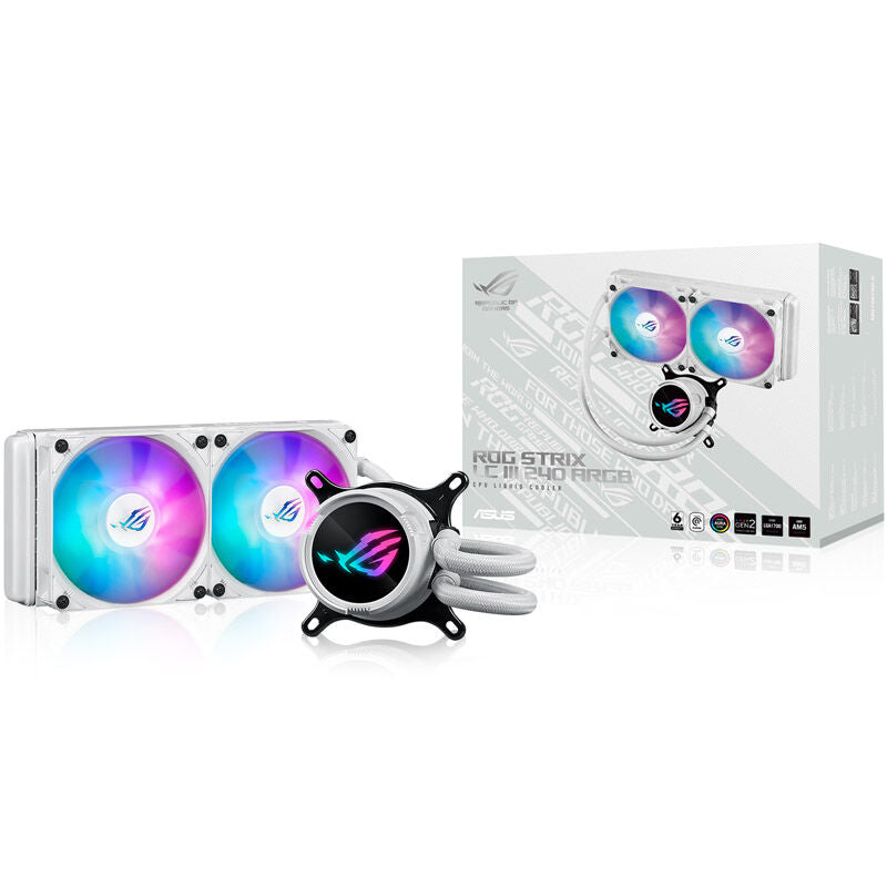 ASUS ROG Strix LC III 240 ARGB AIO vannkjøling hvit - ASUS