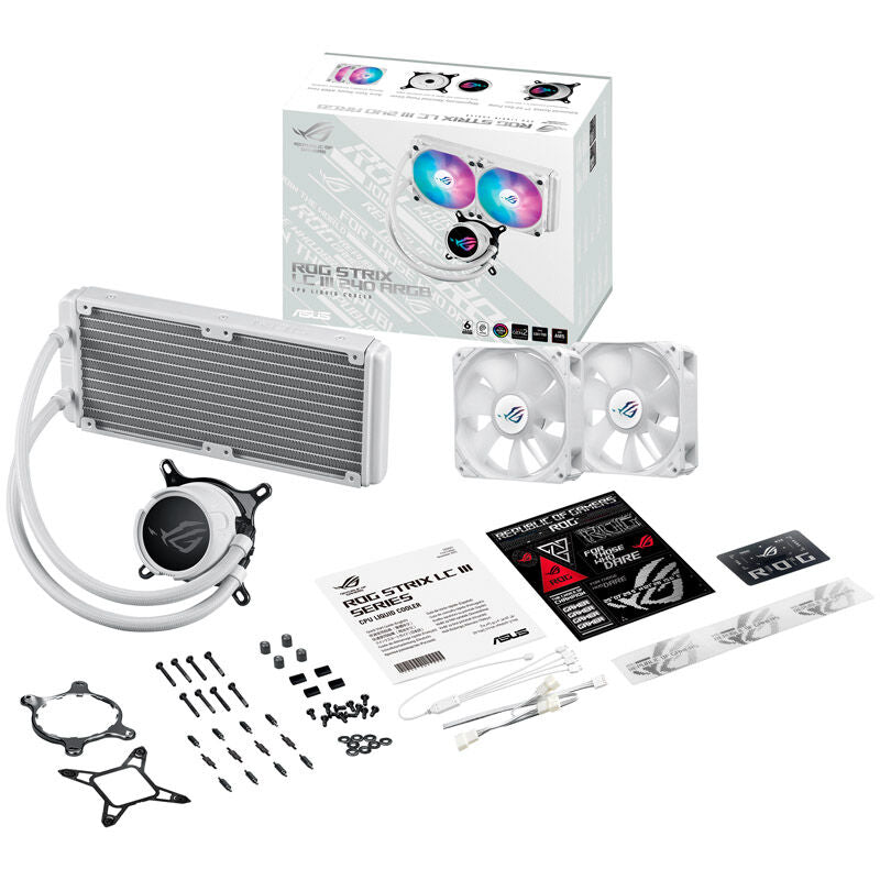 ASUS ROG Strix LC III 240 ARGB AIO vannkjøling hvit - ASUS